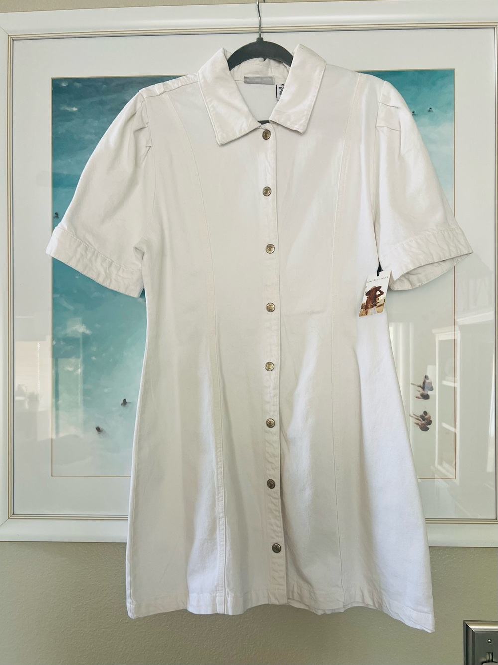 NWT Simply Jules Cream Dress Western Sz Junior XL